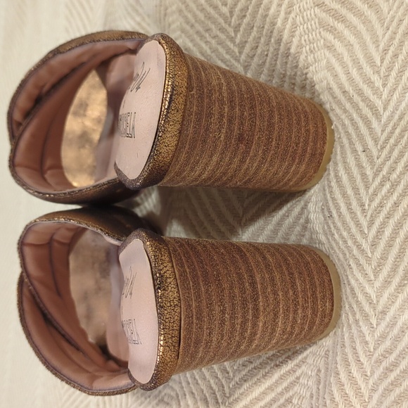 Rose gold heeled mule sandal - Picture 6 of 6